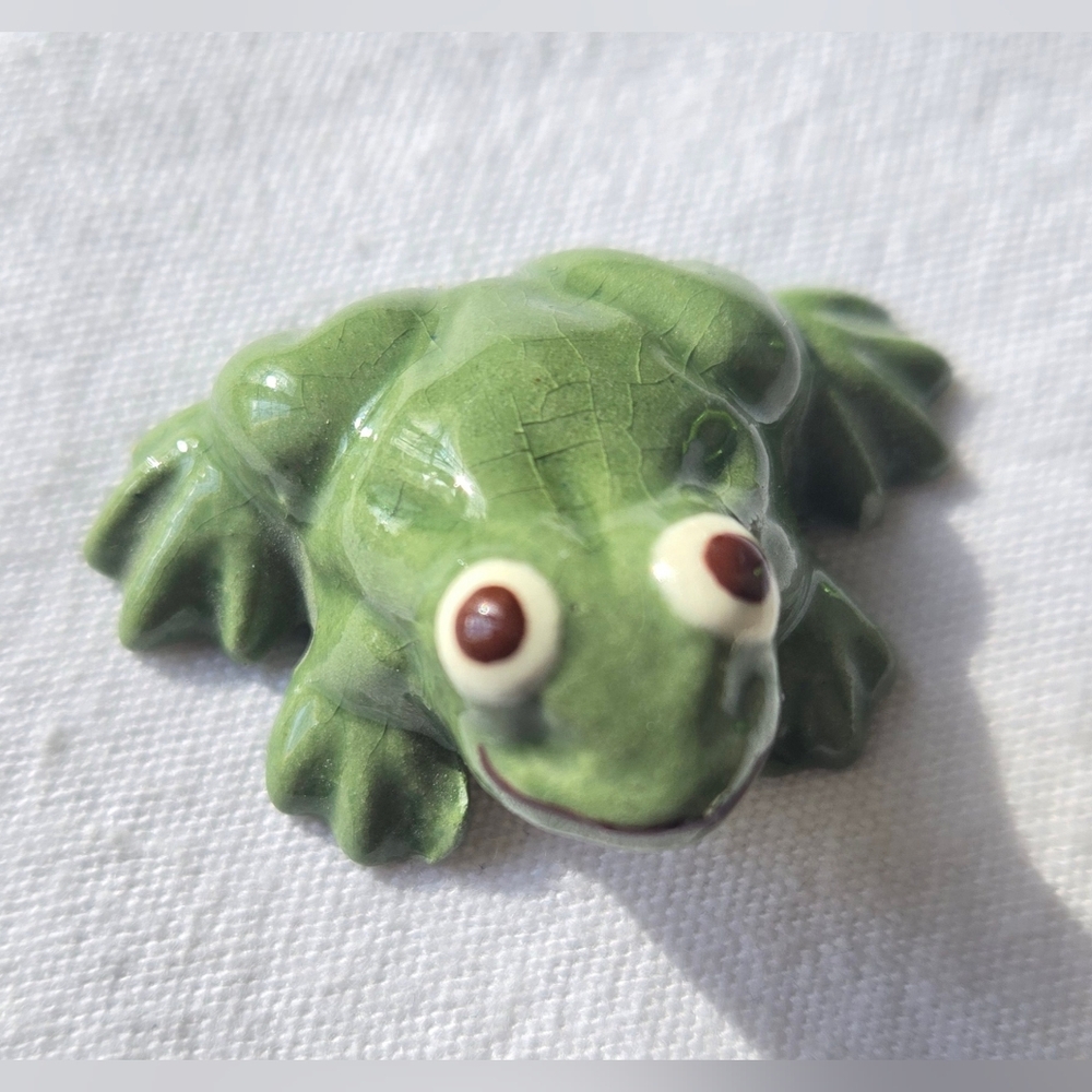Vintage 1949 Old Style Hagen Renaker Mamma Frog Mini Figurine